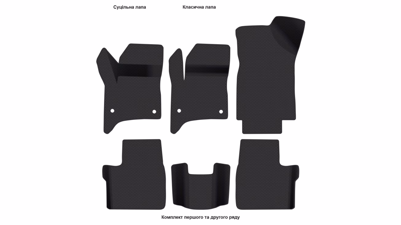 Interior mats for the Citroen C3 Aircross (CC24) 2024-… II generation EU Crossover Hybrid (MHEV) - Фото 2