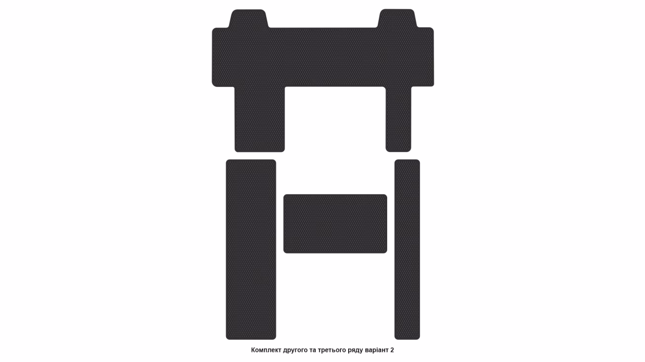 Interior mats for the Citroen Jumpy (K0) 2016-… III generation EU VAN 7-seater - Фото 4