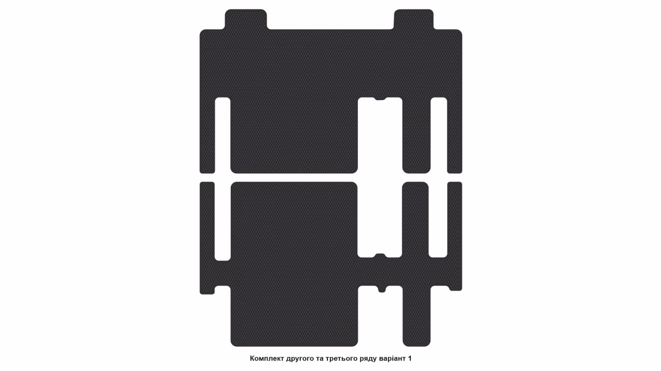 Interior mats for the Citroen Jumpy (K0) 2016-… III generation EU VAN 8-seater - Фото 7