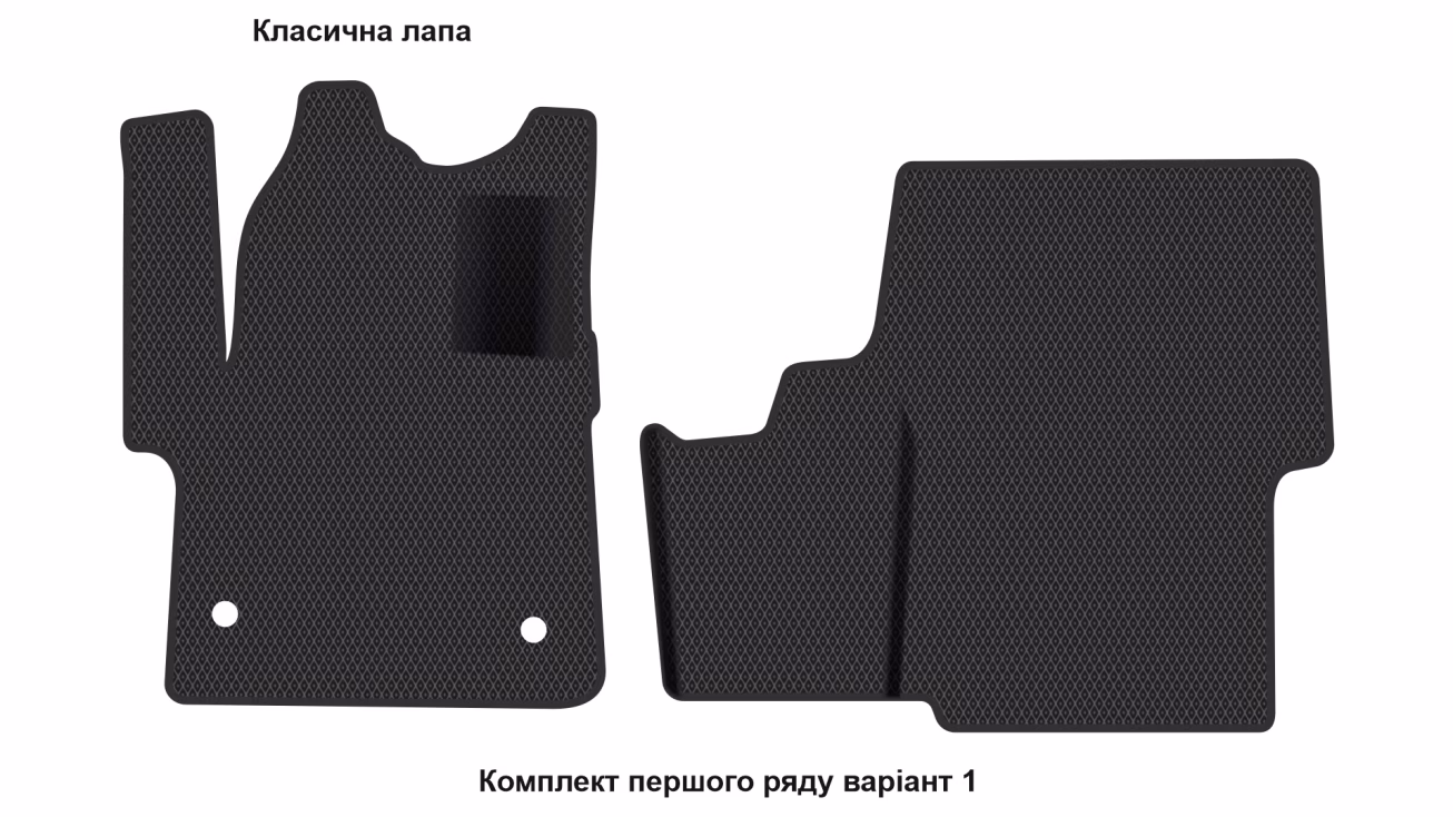 Interior mats for the Citroen Space Tourer 2016-… I generation EU VAN 6-seater - Фото 2