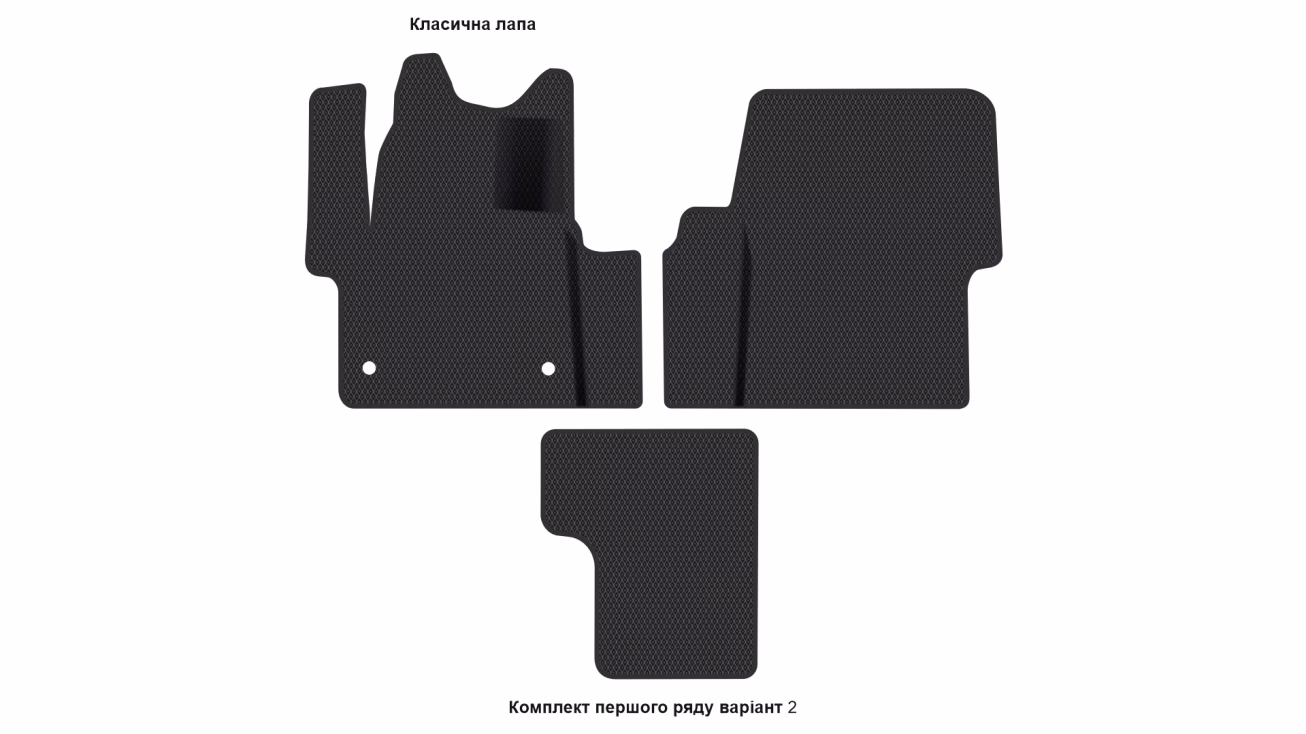 Interior mats for the Citroen Space Tourer 2016-… I generation EU VAN 6-seater - Фото 3