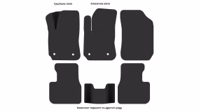 Interior mats for the Citroen C4 Cactus 2014-2020 I generation EU Crossover - Фото 3