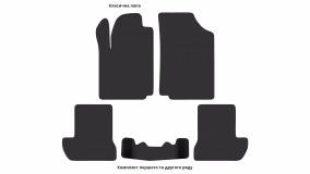Interior mats for the Citroen C2 2003-2010 I generation EU Hatchback - Фото 3