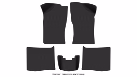 Interior mats for the Citroen ZX 1991-1998 I generation EU Hatchback 3-door - Фото 2