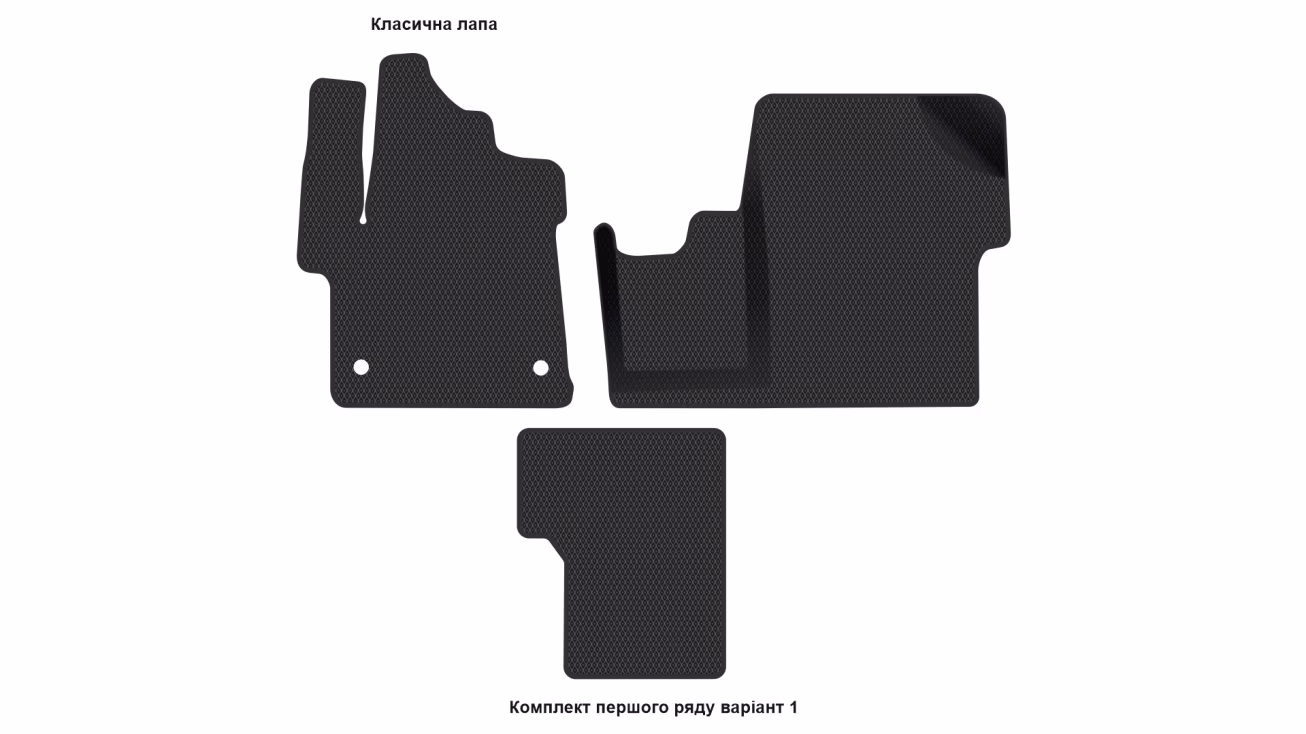 Interior mats for the Citroen Space Tourer 2016-… I generation EU VAN 7-seater - Фото 2