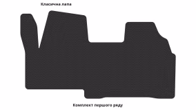 Interior mats for the Citroen Jumpy 1995-2004 I generation EU VAN pre-restyling - Фото 2
