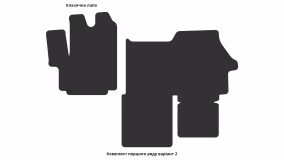 Interior mats for the Citroen Jumper 2006-2024 II generation EU VAN pre-restyling - Фото 3