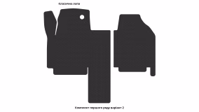 Interior mats for the Citroen Jumpy 2004-2007 I generation EU VAN restyling - Фото 2