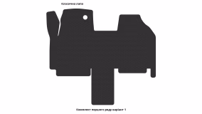 Interior mats for the Citroen Jumpy 2004-2007 I generation EU VAN restyling - Фото 3