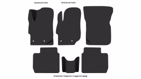 Interior mats for the Citroen C-Elysee 2013-2022 II generation EU Sedan - Фото 3