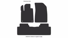 Interior mats for the Citroen C5 (DE) 2000-2008 I generation EU Universal - Фото 3