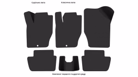 Interior mats for the Citroen C4 (L) 2004-2010 I generation EU Coupe - Фото 2