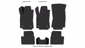 Interior mats for the Citroen C3 2020-2024 III generation EU Hatchback restyling - Фото 3