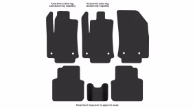 Interior mats for the Citroen C3 Aircross 2017-2024 I generation EU Crossover - Фото 4