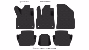 Interior mats for the Citroen DS5 2011-2018 I generation EU Hatchback - Фото 3