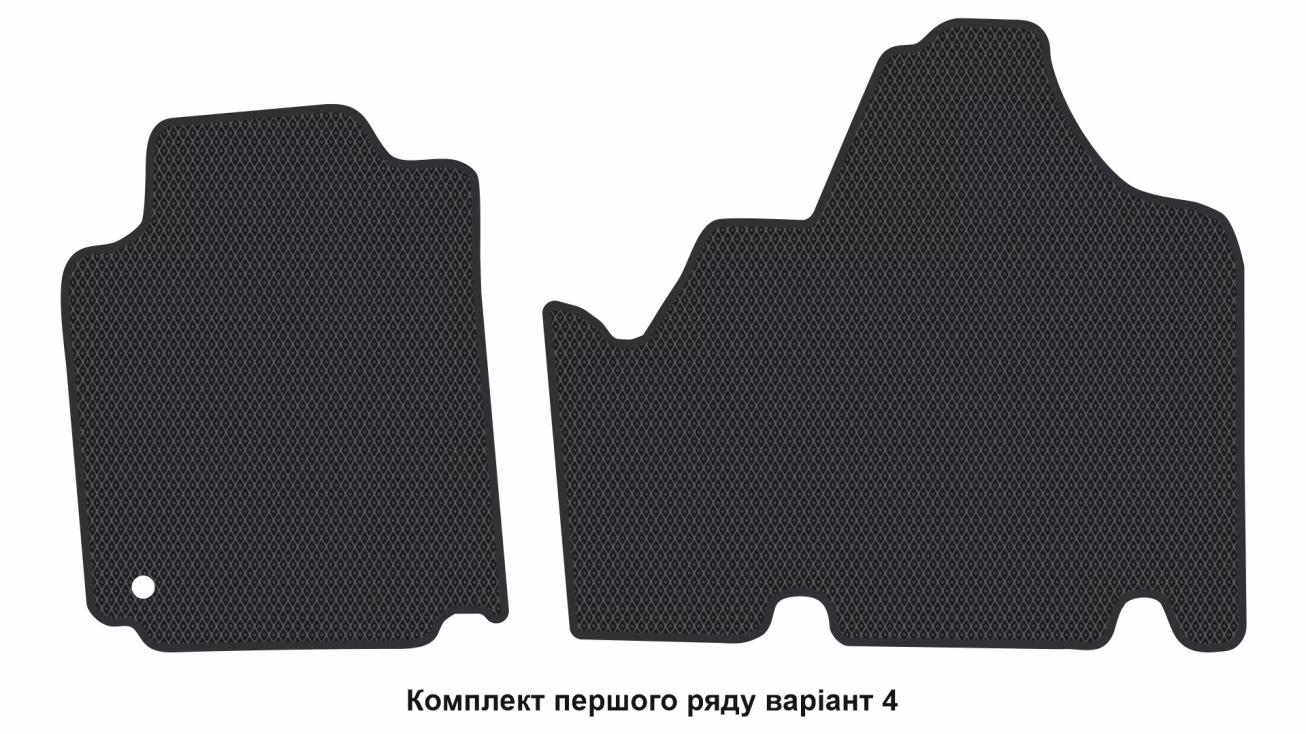Interior mats for the Citroen Jumpy 2007-2016 II generation EU VAN 4-door 8-seater - Фото 5