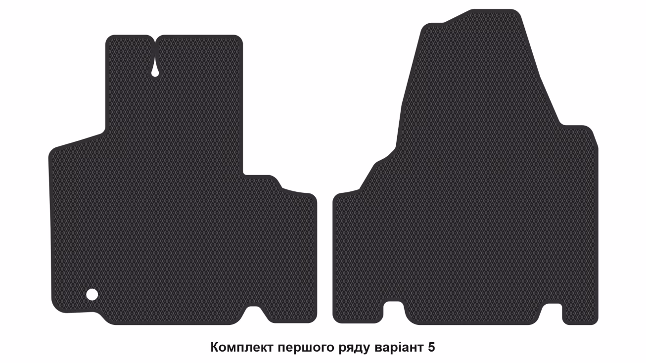 Interior mats for the Citroen Jumpy 2007-2016 II generation EU VAN 4-door 8-seater - Фото 6