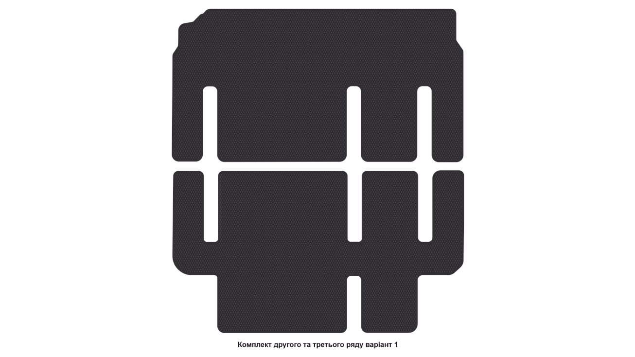 Interior mats for the Citroen Jumpy 2007-2016 II generation EU VAN 4-door 8-seater - Фото 7