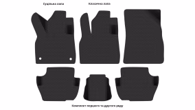 Interior mats for the Citroen DS5 2011-2018 I generation EU Hatchback Hybrid - Фото 3