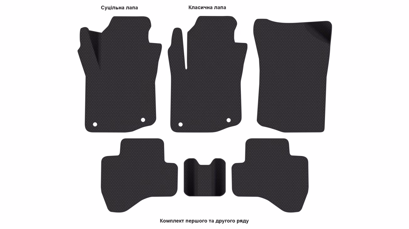 Interior mats for the Citroen C1 2005-2014 I generation EU Hatchback - Фото 2