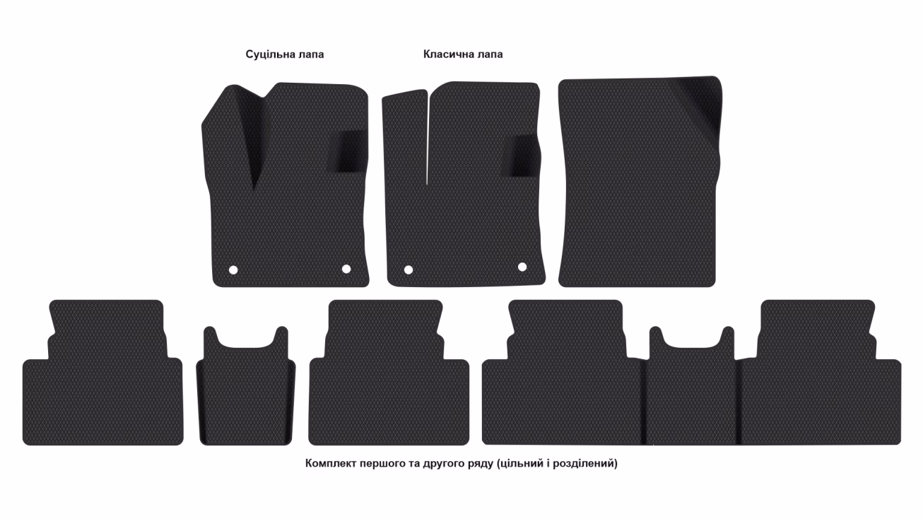 Interior mats for the Citroen C5 Aircross (C84) 2017-2025 I generation EU Crossover Hybrid (PHEV) - Фото 2