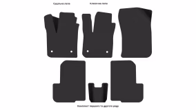 Interior mats for the Dacia Lodgy 2012-… I generation EU Minivan 7-seater - Фото 8