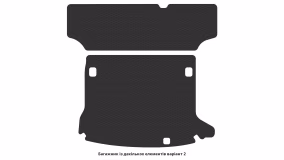 Interior mats for the Dacia Logan MCV 2004-2012 I generation EU Universal 5-seater - Фото 2