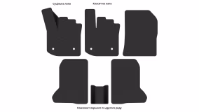 Interior mats for the Dacia Dokker 2012-… I generation EU Minivan - Фото 2