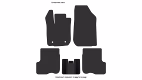 Interior mats for the Dacia Logan 2012-2022 II generation EU Sedan - Фото 4