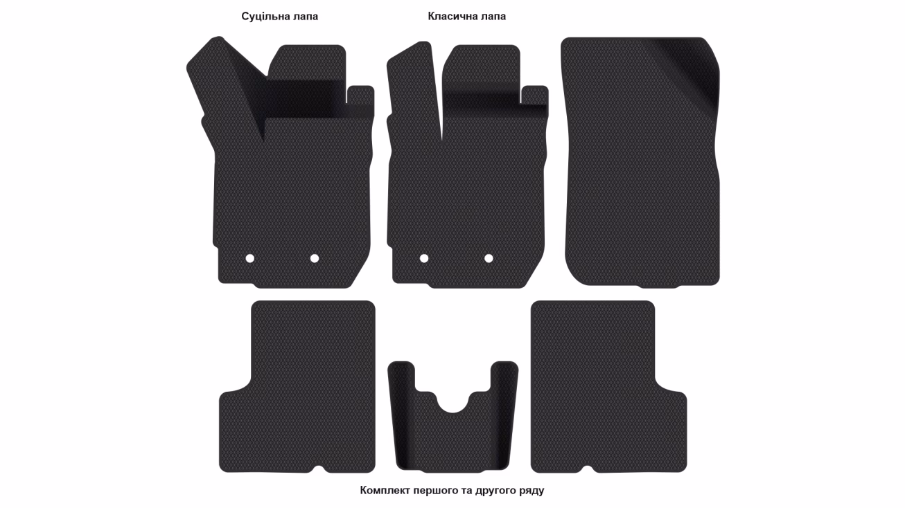 Interior mats for the Dacia Duster 2013-2018 I generation EU Crossover restyling AWD - Фото 2