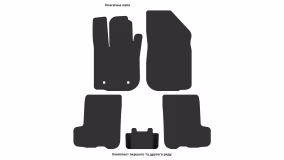 Interior mats for the Dacia Sandero (B52) 2012-2020 II generation EU Crossover - Фото 3
