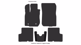 Interior mats for the Dacia Duster 2010-2013 I generation EU Crossover pre-restyling FWD - Фото 3