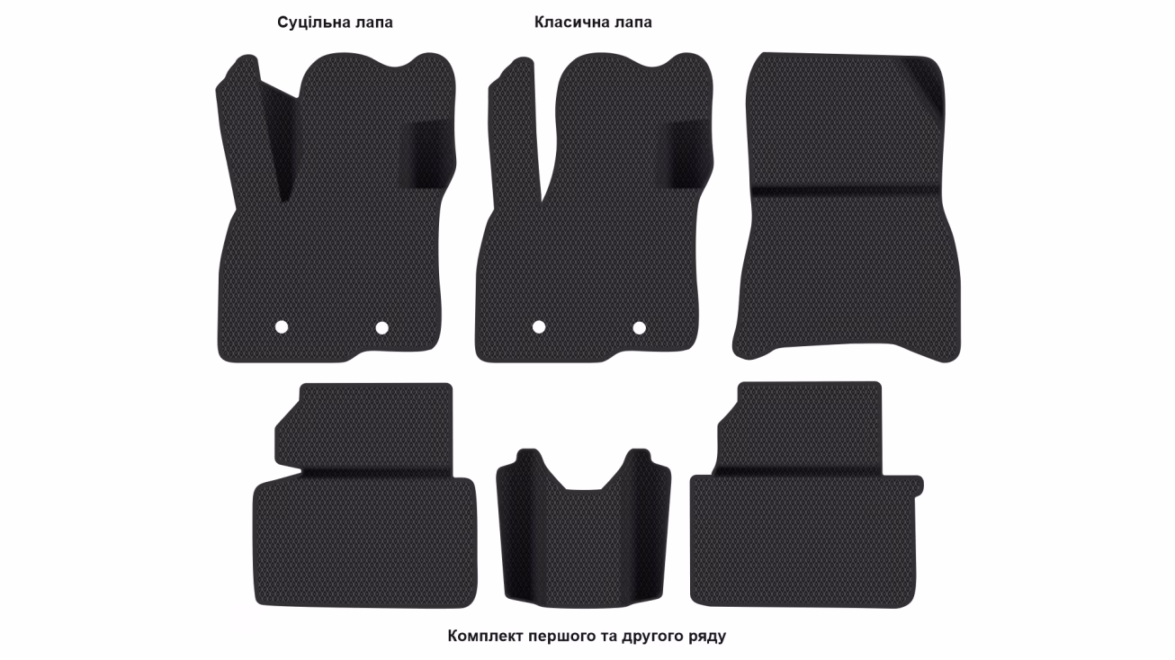 Interior mats for the Dacia Duster (P1310) 2024-… III generation EU Crossover Hybrid - Фото 2
