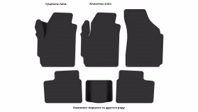 Interior mats for the Daewoo Matiz 1997-2015 I generation EU Hatchback - Фото 4