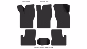 Interior mats for the Daewoo Nexia 1995-2016 I generation EU Sedan - Фото 3