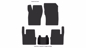 Interior mats for the Daewoo Espero 1990-1998 I generation EU Sedan - Фото 3