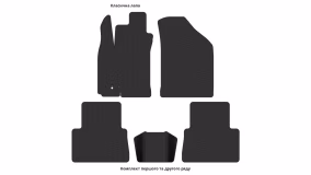 Interior mats for the Daewoo Gentra 2013-… I generation EU Sedan - Фото 3