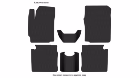 Interior mats for the Daihatsu Materia 2006-2013 II generation EU Hatchback - Фото 4