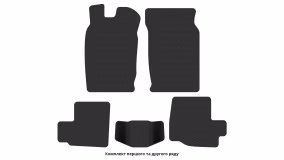 Interior mats for the Daihatsu Cuore (L700) 1998-2002 V generation EU Hatchback 5-door - Фото 3