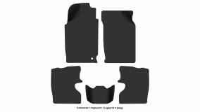 Interior mats for the Daihatsu Cuore (L700) 1998-2002 V generation EU Hatchback 3-door - Фото 3