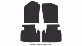 Interior mats for the Daihatsu Cuore (L276) 2007-2013 VII generation JP Hatchback - Фото 2