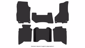 Interior mats for the Dodge Ram 1500 2009-2018 IV generation US Pickup 4-door 6-seater Crew Cab - Фото 2