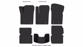 Interior mats for the Dodge Avenger (JS) 2007-2014 II generation US Sedan - Фото 4