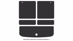 Interior mats for the Dodge Journey 2007-2021 I generation EU Crossover 6-seater - Фото 2
