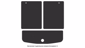 Interior mats for the Dodge Journey 2007-2021 I generation EU Crossover 6-seater - Фото 3