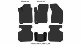Interior mats for the Dodge Journey 2007-2021 I generation EU Crossover 6-seater - Фото 6