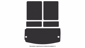 Interior mats for the Dodge Durango (WK2) 2010-2014 III generation US Crossover pre-restyling 7-seater - Фото 2