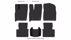 Interior mats for the Dodge Durango (WK2) 2010-2014 III generation US Crossover pre-restyling 7-seater - Фото 7