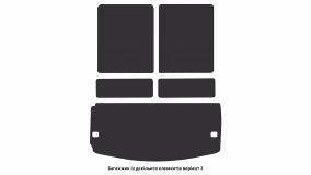 Interior mats for the Dodge Durango (WK2) 2014-… III generation US Crossover restyling 6-seater - Фото 6