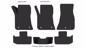 Interior mats for the Dodge Challenger 2008-2015 III generation US Coupe pre-restyling - Фото 3